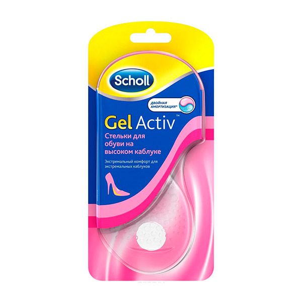 Scholl Gelactiv Стельки для обуви на высоком каблуке.