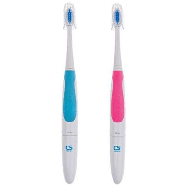 Набор зубных щеток CS Medica SonicPulsar электрич. звуковая арт.CS-161 (голубая и розовая).